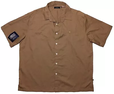 Vintage MCDONALD'S Short Sleeve Uniform Shirt Aramark Crest Brown XL ~ New • $50.57