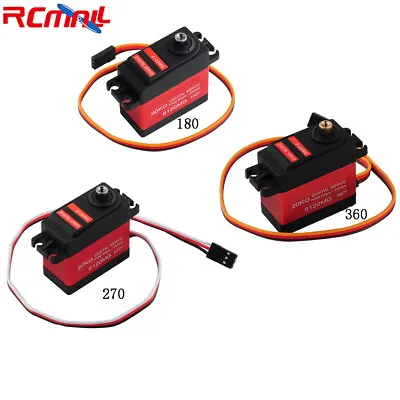 Waterproof 20kg High Torque Metal Gear Digital RC Servo Motor 180 270 360 Degree • $27.14