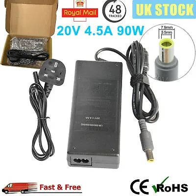For LENOVO ThinkPad T430 T420 T400 T410 T61 T510 Charger Power Adapter 90W 20V • £10.49
