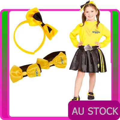 Emma The Wiggles Yellow Book Week Toddler Girls Costume Headband Shoe Bows • $18.99