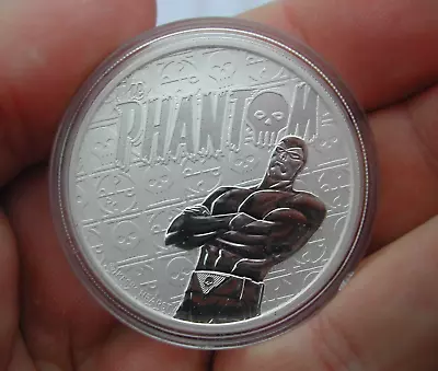 2022 Perth Mint Tuvalu DC Comics The Phantom  9999 Silver 1oz Coin In Capsule • £36.99