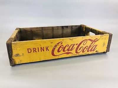 Y5525 BOX Coca-Cola Wooden Crate Japan Antique Storage Interior Vintage Retro • £68.46