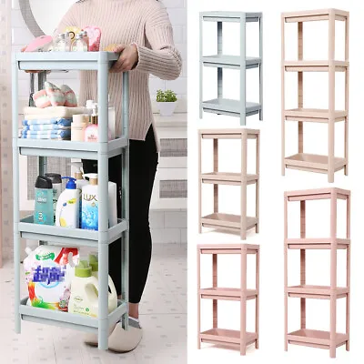 3/4 Tiers Bathroom Corner Storage Rack Shower Caddy Shelf Kitchen Tidy Organizer • £9.95