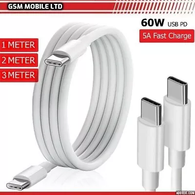 For Apple IPad Air 5 2022 Super Fast Charger Cable USB C To USB C Data Sync Lead • £3.50