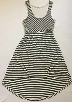 Kismet High-Low / Mullet Striped Sleeveless Dress Women's Size XS/ Black & White • $14.51