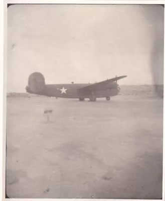 Original WWII Snapshot Photo B-24 LIBERATOR BOMBER VARIANT In ENGLAND ETO 684 • $10