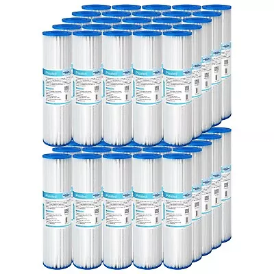 50 Pack 5/20/50 Micron 10 X2.5  Washable Pleated Sediment Water Filter Cartridge • $132.05