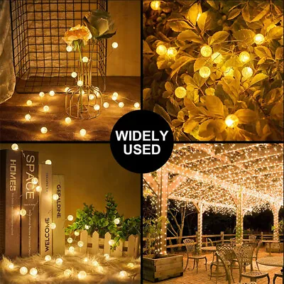 £5.49 • Buy 30 LED Ball Lights Battery Fairy String Micro Wedding Party Bedroom Indoor Decor