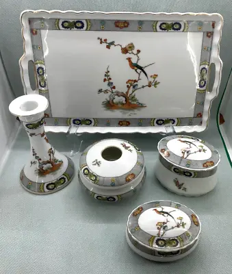 Vintage Victoria Czechoslovakia Porcelain Vanity Dresser SetVGCNo Chips/Cracks • $79