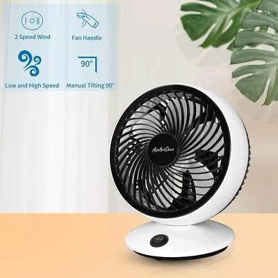 £16.99 • Buy 6 Inch Portable USB Desk Fan, 2-Speed Control USB Powered Fan, 6 Fan Blades, 1.5
