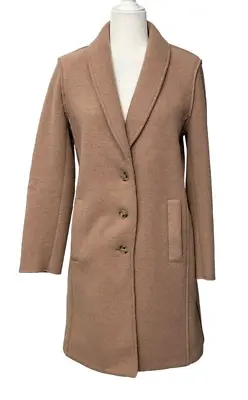 J. Crew Women's Pea Coat Button Size 8 Tan Wool Blend • $63