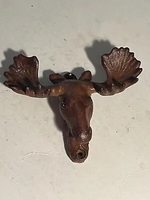 Vintage MOOSE HEAD Wall Mount Cast Iron Bottle Opener • $45