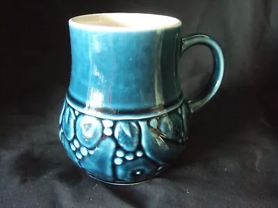 Holkham Blue Pottery Mug Glazed Tea Coffee Cup • £4.99