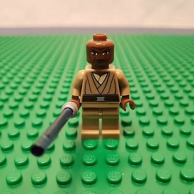 Lego Mace Windu Minifigure Clone Wars W/ Purple Lightsaber 7868 8019 Sw0220 • $11.99