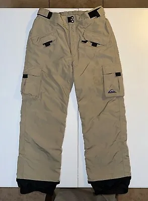 Quiksilver Boardwear Nylon Snowboard Pants Sz Medium Tanned Used  • $15