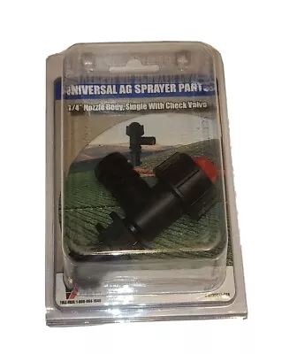 Universal AG Sprayer Part 3 /4  Single Nozzle Body With Check Valve  • $11.20