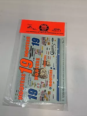 Slixx Nascar 1046 Vintage Loy Allen Hooters 19 Ford Thunderbird Waterslide Decal • $14.62