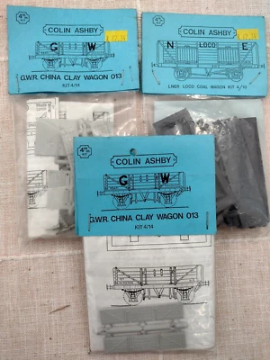 £34.50 • Buy Three Unopened Colin Ashby Wagon Kits : 4mm  OO Gauge : GWR & LNER