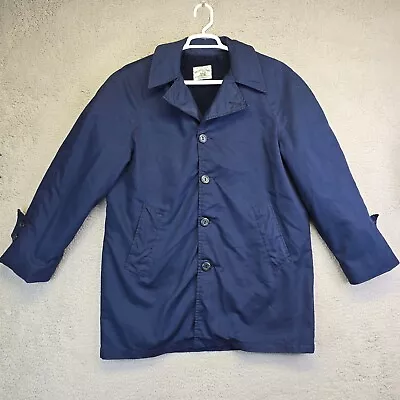 Vintage Pacific Trail Sportswear Jacket Men’s Large Blue Button Up Faux Fur Line • $24.98