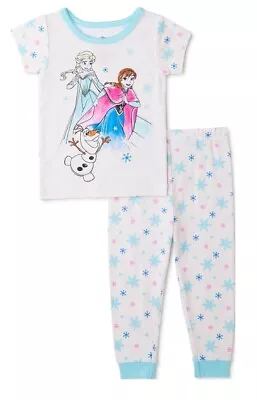 Toddler Girls 5T Disney Frozen Pajamas Snug Fit 2 Piece Pajama Set 100% Cotton • $6.25