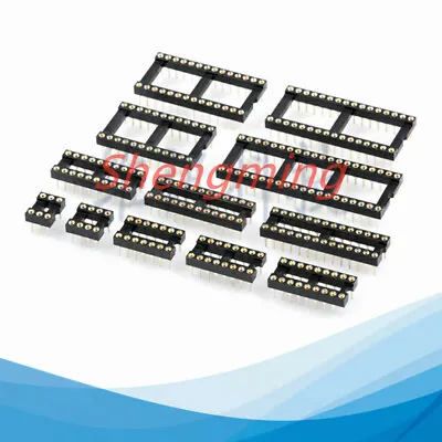 10PCS Round Hole IC Socket 8 14 16 18 20 24 28 40 Pin DIP8 DIP14 DIP16 Connector • $1.80