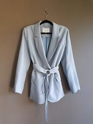 VIKTORIA & WOODS  Endorphin Blazer  Light Blue Size 2 NEW Made In Australia $650 • $325