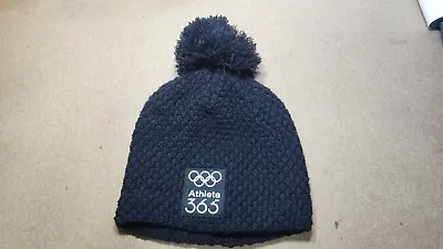 Audi Athlete Black Beanie Hat One Size Pom Lined Thermal Insulated Winter Warm • £9.60