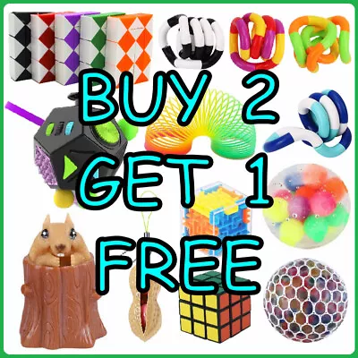 £3.49 • Buy Squeeze Ball Squirrel Magic Cube Puzzle Snake Rubics Decompression Fidget Toys