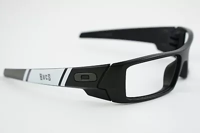 NFL Bucs Oakley GASCAN Matte Black Gunmetal White Frames Buccaneers Tampa Bay • $82