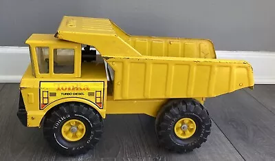 Vintage 1980's Mighty Tonka Turbo Diesel XMB-975 Loader Metal Dump Truck Yellow • $49