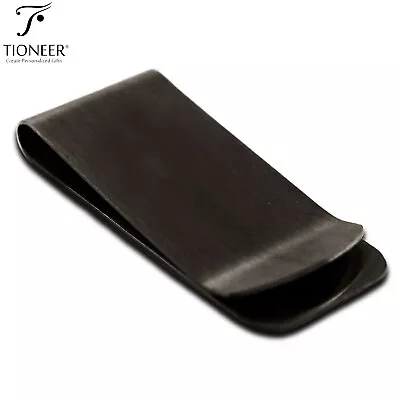 Stainless Steel 316L Slim Wallet Cash Credit Card Money Clip With FREE Engraving • $19.99