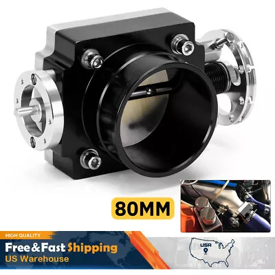 80mm Universal Weld-on CNC Cast Aluminum High Air Flow Intake Throttle Body Q45  • $54.90