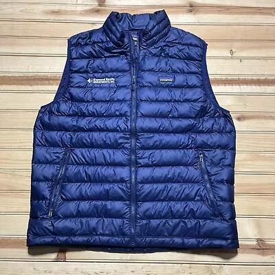 Patagonia Down Puffer Sweater Vest Classic Navy Mens Size XL • $93.49