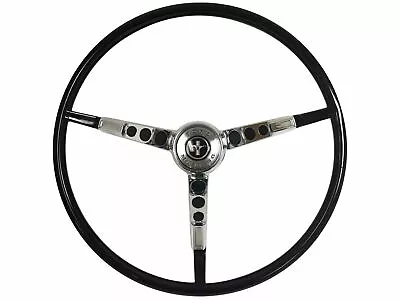 1965-66 Mustang Reproduction Black Steering Wheel Kit Alternator Only • $319.43