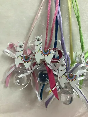 Colorful Llama Pacifier Necklace For Baby Shower Cute Party Favors; 12 Pieces • $13.99