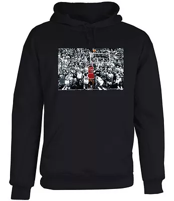 Michael Jordan Last Shot Hooded Sweatshirt Hoodie Shirt  Youth Or Adult Sizes • $34.49