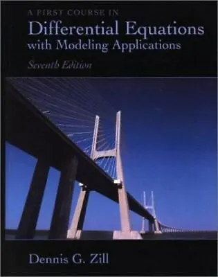 $5.21 • Buy A First Course In Differential Equations W- 0534379990, Dennis G Zill, Hardcover