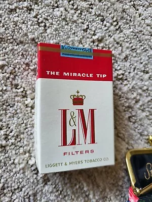 Vintage LM Cigarette Pack 1950s 60s EMPTY BOX Excellent With Case • $19.99