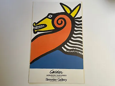 Alexander Calder Lithograph Exhibition Poster 1970’s Aubusson Tapestries NY • $1100