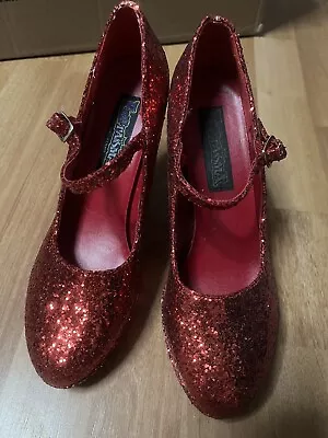£14.51 • Buy Dorothy Ruby Glitter Slippers (Costume Shoes)