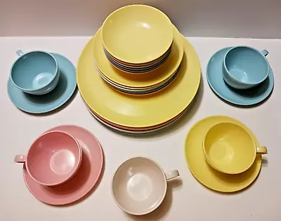 Vintage Windsor Melmac 408-7 Dishes - Lot 0f 27 Multi-Colored Pastel Pieces • $22.99