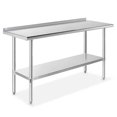 Stainless Steel 60  X 24  NSF Kitchen Restaurant Work Prep Table With Backsplash • $211.99