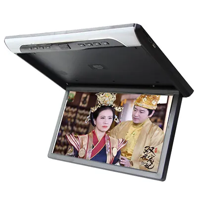 19  1080P Car Roof Monitor Screen Flip Down Mount MP5 USB SD HDMI FM Transmitter • £218