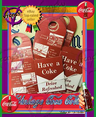 Vtg Coca-Cola Drink Holder; Nostalgic Car Collectible 1x Unfolded And Unused🥤 • $24.02