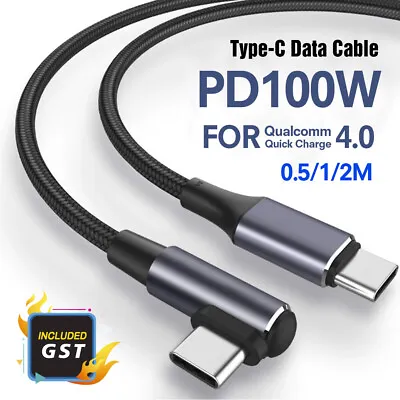 $5.99 • Buy PD 100W 5A USB C To USB C Fast Charger Dual Type C Charging Data Sync USB Cable