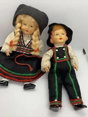 Antique Vintage Celluloid Minerva Doll Girl Marked Germany & Boy TD55 • $32.99