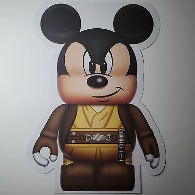 Mickey Mouse Vinylmation Poster Authentic Disney 12x18 Lithograph Star Wars Jedi • $30