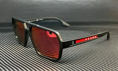 PRADA LINEA ROSSA PS 01XS DG008F Matte Black Grey Mirror Men's 59 Mm Sunglasses • $166.05