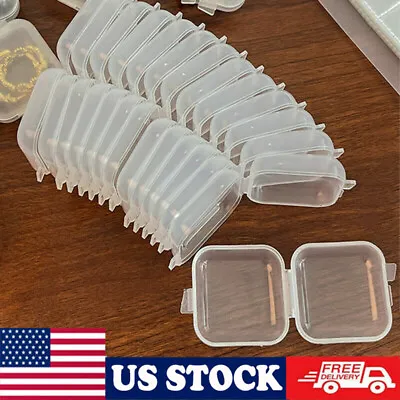 Wholesale Mini Clear Plastic Small Box Case Storage Container For Jewelry Bead • $7.99