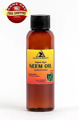 NEEM OIL ORGANIC UNREFINED VIRGIN By H&B Oils Center COLD PRESSED RAW PURE 2 OZ • $5.78